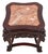 Chinese Hardwood and Marble Low Pedestal Table For Sale - Image 4 of 4