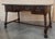 19th Century Spanish Baroque Style Oak Library Table or Desk For Sale - Image 4 of 11