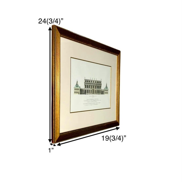 This art is engraving of C Buckingham Palace House, featuring Vitruvius Britannicus. This limited edition piece of art...
