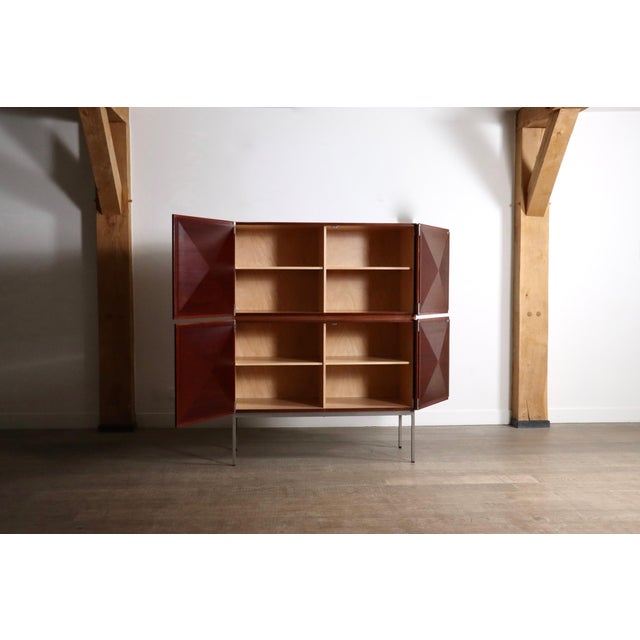 Wood Pointe De Diamant Highboards by Philippon and Lecoq for Behr, 1960s For Sale - Image 7 of 18