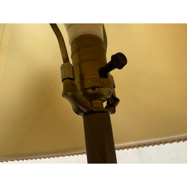 Chinese Famille Rose Table Lamp With Pleated Shade For Sale In San Francisco - Image 6 of 12