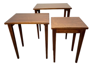 Nesting Tables in Wood, Set of 3