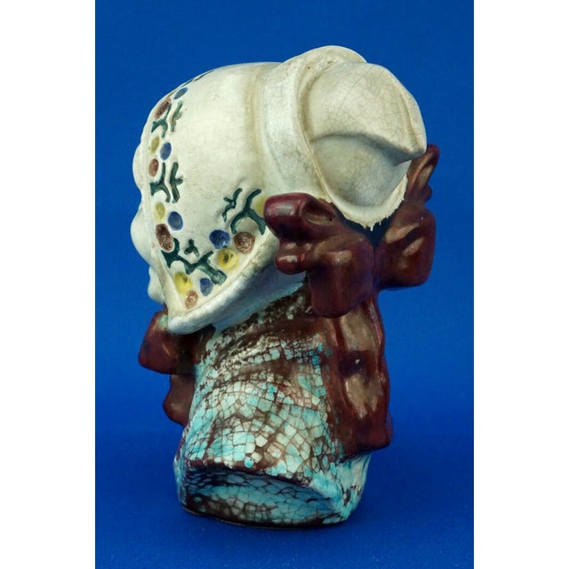 Michael Andersen & Son 20th Century Ceramic Bust of Fisherman's Wife from Michael Andersen & Son, Denmark For Sale - Image 4 of 18