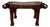 Vintage Indian Hand-Carved Solid Wood Elephant Bench For Sale