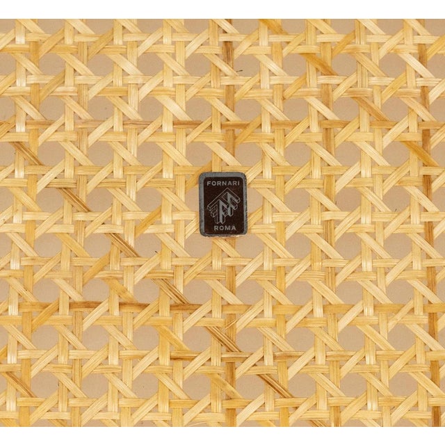 Vintage Serving Tray in Rattan and Chrome from Christian Dior, 1970s For Sale - Image 15 of 16