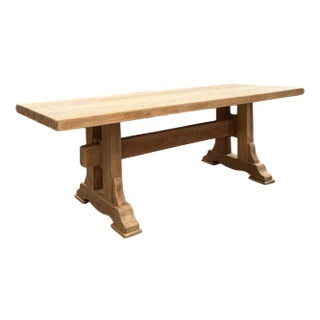 Solid Oak Farmhouse Table For Sale