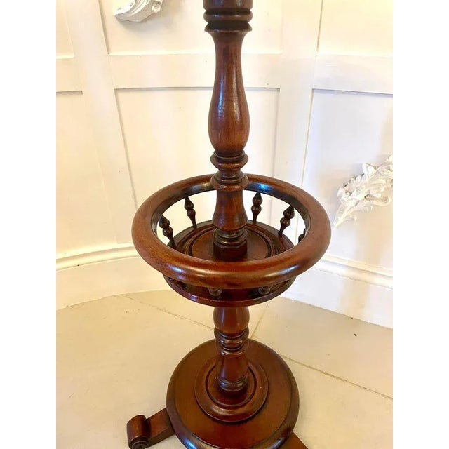 Antique Victorian Mahogany Circular Lamp Table For Sale - Image 12 of 13