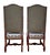 French Pair of Louis XIII-style “Os De Mouton” Upholstered Side Chairs For Sale - Image 3 of 11