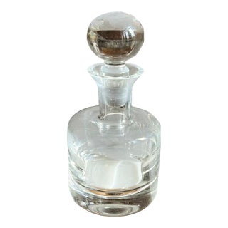 1970s Heavy Glass Bar Decanter For Sale