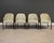 A set of four post modern dining arm chairs designed by Ward Bennett for Brickel Associates. Circa 1970’s. Made in USA....