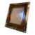 Burl Wood and Brass Picture Frame For Sale