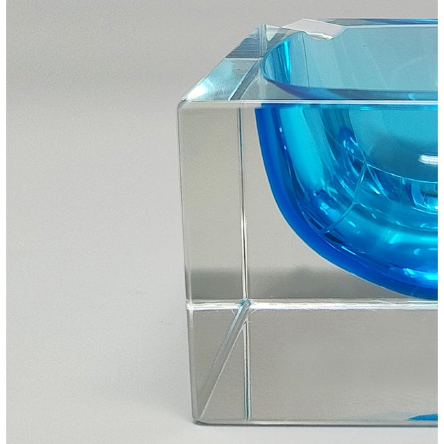 1960s Blue Ashtray by Flavio Poli for Seguso. Italy, 1960s For Sale - Image 5 of 7