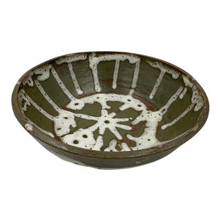 Vintage Studio Pottery Bowl by Nancy Pawel For Sale