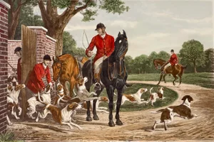 A Hunting Morning by Sheldon Williams, 1878 (Unframed)