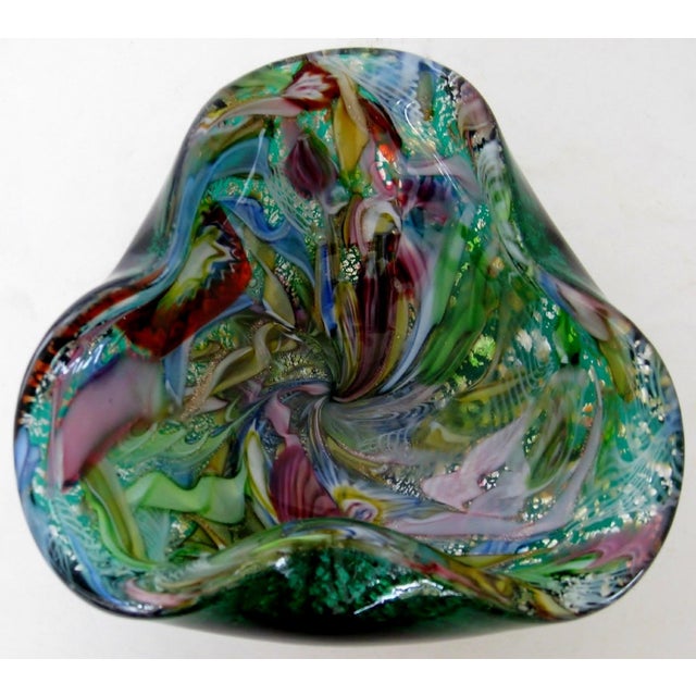 Italian Vintage AVeM Blown Glass Bowl For Sale - Image 3 of 7