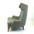 1950s Monumental Grey Austrian Mid-Century Wingback Armchair by Oswald Haerdtl For Sale - Image 5 of 13