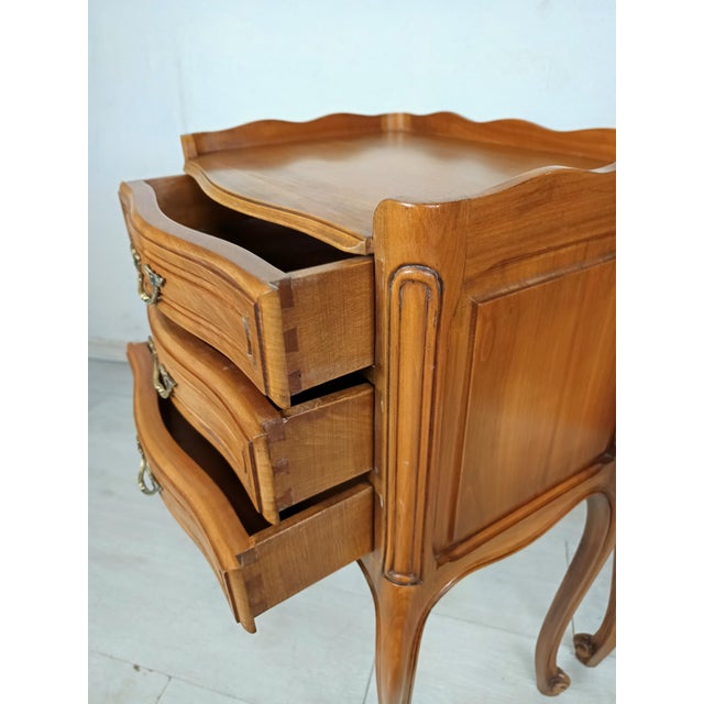 Louis XV Bedside Tables, 1970s, Set of 2 For Sale - Image 9 of 16