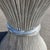 Late 20th Century Vintage Italian Postmodern Sculptural Fluted Silver Pedestal Dining Table With Glass Top, Circa 1980s–1990s For Sale - Image 5 of 8