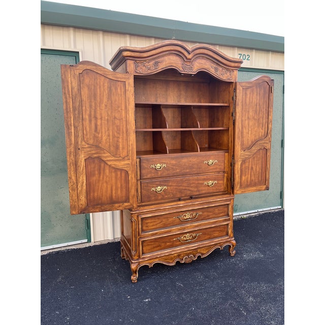 1980s Drexel Brittany Collection Bedroom Clothing Armoire For Sale - Image 9 of 12