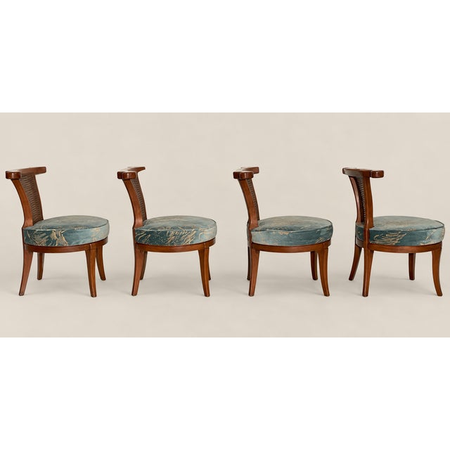 Mid-Century Modern Mid-Century Modern MCM Chairs Attributed to William Billy Haines - Set of Four For Sale - Image 3 of 8