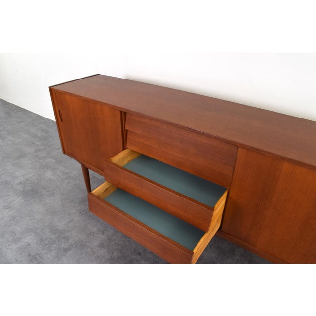 Mid-Century Modern Scandinavian Sideboard in Teak by Nils Jonsson for P.S. Heggen, 1960s. For Sale - Image 18 of 18