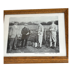 Framed Vintage Photograph Golf Duke of Windsor and King George VI