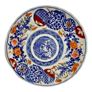 Antique Fluted Imari Plate From Japan - Circa 1900