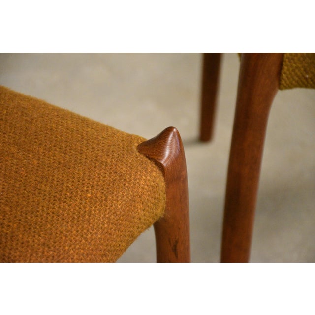 1950s Niels Moller Danish Teak Dining Chairs - Set of 4 For Sale - Image 9 of 10
