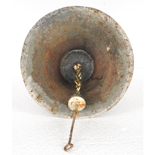 Vintage Spanish Colonial Iron Handbell For Sale - Image 6 of 7
