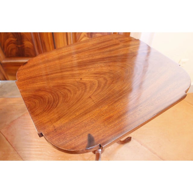 American Federal Mahogany Tilt Top Candlestand Table, New England For Sale - Image 9 of 13