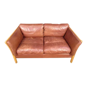 Vintage Leather Loveseat