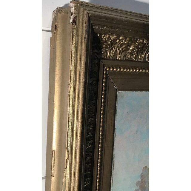 Late 19th Century French Impressionist Landscape Oil Painting by JL Million, Framed For Sale In Portland, ME - Image 6 of 9