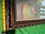 Late 20th Century Deco Revival Watercolor, Terrace With Reclining Nude, Gramophone and Goodyear Blimp For Sale In Charlotte - Image 6 of 6