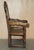 Antique Wainscot Armchair in England Oak with Side Drawer, 1850 For Sale - Image 16 of 18