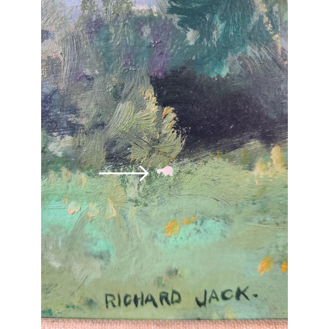 Richard Jack Antique 1930's Oil Painting Ammonoosuc River New Hampshire For Sale - Image 11 of 18