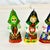 Figurative Vintage Boho Chic Folk Art Russian Hand Crafted Christmas Ornaments - Set of 6, Small. For Sale - Image 3 of 10