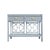 Matthew Izzo Home Gideon Light Blue Painted Rattan Two Drawer Console With Decorative Back and Polished Brass Hardware For Sale - Image 10 of 10