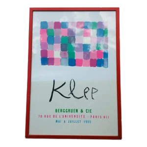 1955 Paul Klee Gallery Exhibition Poster, Framed