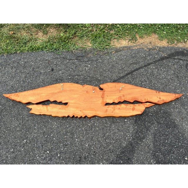 Wood Artisan Late 19th C. Wood Carved Federal-Style American Eagle, Shield, and Banner For Sale - Image 7 of 7