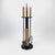 Black Modern Fireplace Tool Set (66cm) Matte Black & Natural Wood Handles – 4 Piece Kit For Sale - Image 8 of 10