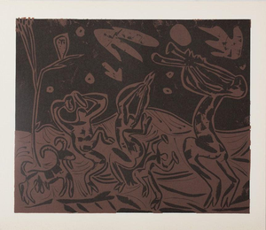 Pablo Picasso, Les danseurs au hibou, Nude, Etching