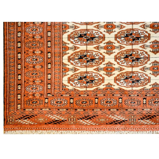 Textile Vintage Turkoman Rug For Sale - Image 7 of 9