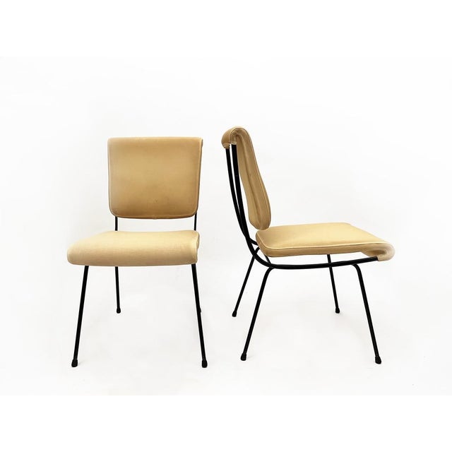 The Du 24 chair was designed by Gastone Rinaldi in 1956, the chair is a frame of painted steel tube with padding covered...