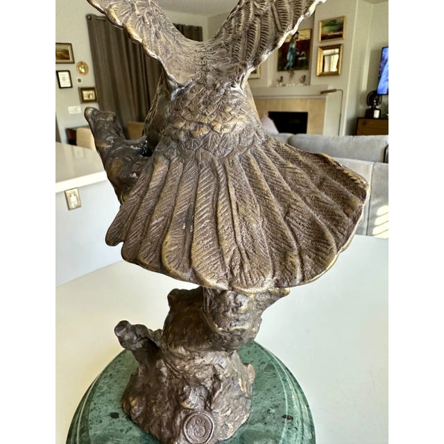 Bronze American Bald Bird Eagle Statue For Sale - Image 13 of 17