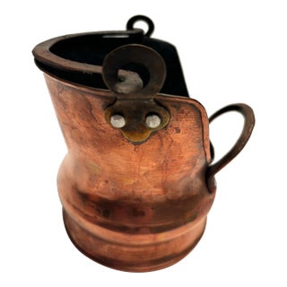 Copper Pale With Handle by Ethan Allen, Made in Israel For Sale