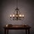 Product Description: Make a dramatic historic statement with this exceptional 5-arm hand-forged wrought iron chandelier....