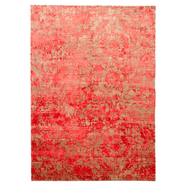 Vintage Tibetan Carpet, 1980s For Sale