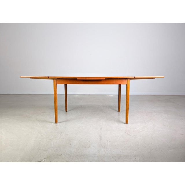 Mid-Century Danish Extendable Dining Table in Teak from Rogenstrup For Sale - Image 4 of 14
