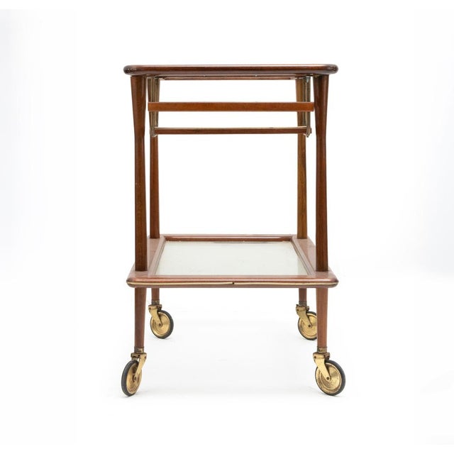 Mid-Century Modern Bar Cart by Cesare Lacca for Cassina, Italy, 1950s For Sale - Image 3 of 8