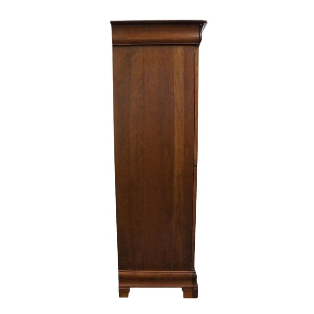 Durham Furniture Chambord Collection Solid Cherry Contemporary Traditional Style 41" Armoire 975-160 For Sale - Image 12 of 14